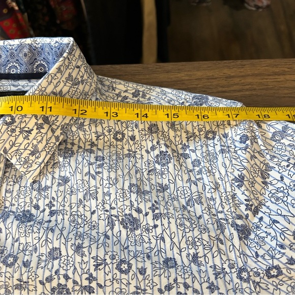 English laundry Men's Blue Floral Shirt M - Picture 7 of 11